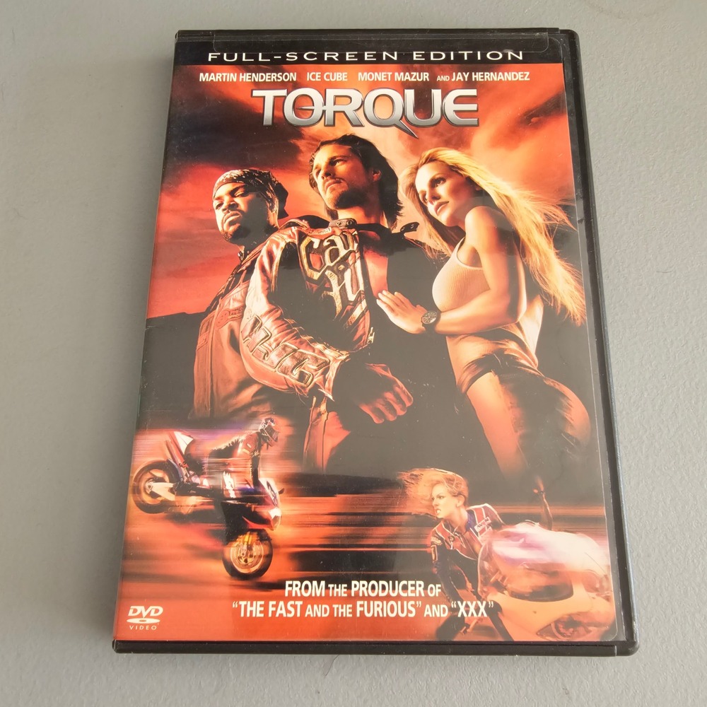 Torque DVD Full Screen Edition Martin Henderson Ice Cube Action Movie 2004
